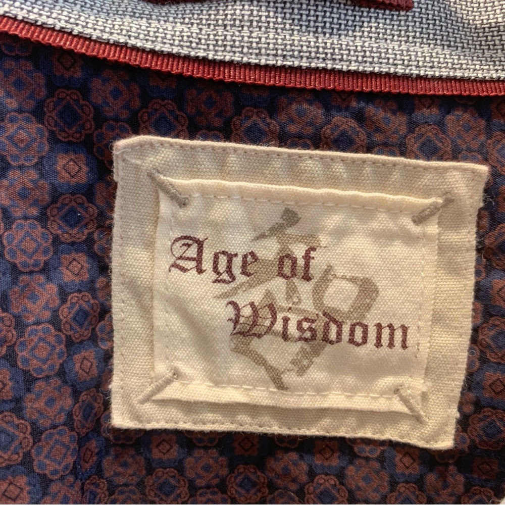 Age of Wisdom long sleeve mens button up shirt. Size Medium. - Picture 3 of 6